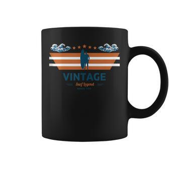 Vintage Surf Legend Hang Ten Retro Coffee Mug | Mazezy
