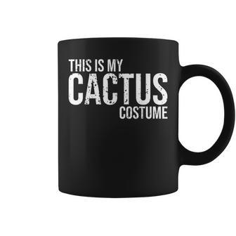 Vintage This Is My Cactus Costume For Halloween Cactus Funny Gifts Coffee Mug | Mazezy
