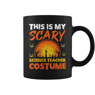 Vintage This Is My Scary Science Teacher Costume Halloween Gift For Womens Coffee Mug | Mazezy