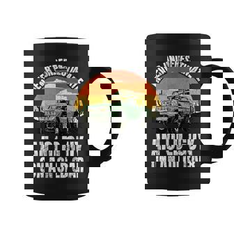 Vintage Never Underestimate An Old Guy On An Old Car Coffee Mug | Mazezy