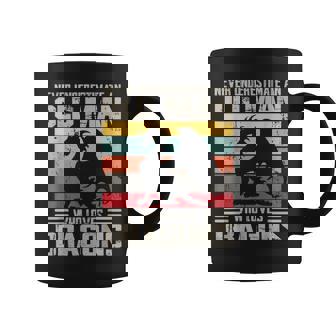 Vintage Never Underestimate An Old Man Who Loves Dragons Coffee Mug | Mazezy