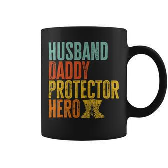 Vintage Us Veteran Husband Daddy Protector Hero 163 Coffee Mug - Monsterry DE