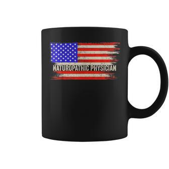Vintage Usa American Flag Naturopathic Physician Patriotic Coffee Mug | Mazezy