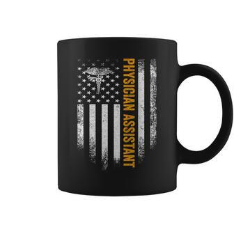 Vintage Usa Physician Assistant American Flag Patriotic Coffee Mug | Mazezy