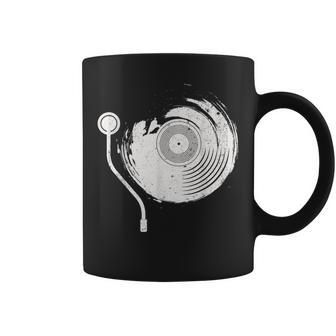 Vintage Vinyl Records Player Record Collector Music Lover Coffee Mug | Mazezy