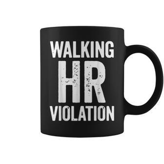 Vintage Walking Hr Violation Hr Human Resources Nightmare Coffee Mug | Mazezy