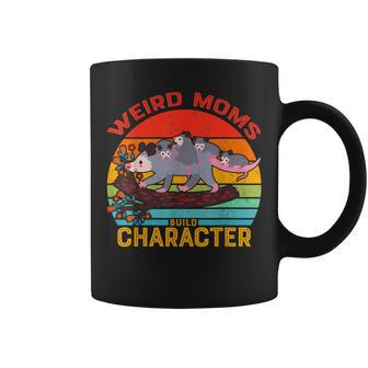Vintage Weird Moms Build Character Opossum Mom Mothers Day Coffee Mug | Mazezy CA