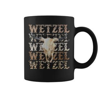 Vintage Western Country Music Wetzel Bull Skull Coffee Mug | Mazezy