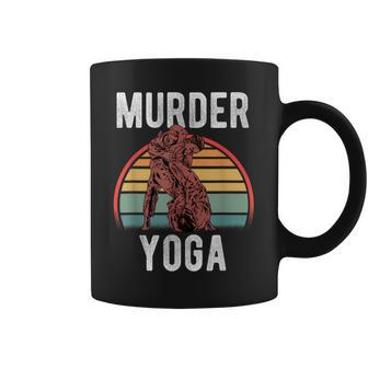 Vintage Wrestling Murder Yoga Whistler Humor Coffee Mug - Seseable