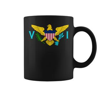 Virgin-Islands-Seal Caribbean-Sea Atlantic-Ocean Coffee Mug | Mazezy