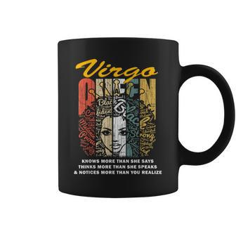 Virgo Queen Birthday Knows More Than She Says Coffee Mug | Mazezy
