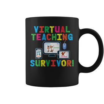 Virtual Teaching Survivor Kitten Owl Penguin Coffee Mug | Mazezy