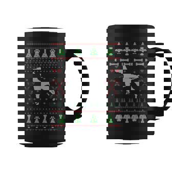 Vizsla Ugly Sweater Christmas Dog Lover Coffee Mug | Mazezy