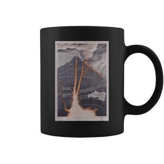 Volcano Geology Diagram Coffee Mug | Mazezy