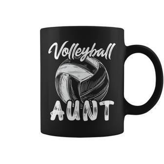 Volleyball Aunt For Family Matching Player Team Auntie Coffee Mug | Mazezy AU