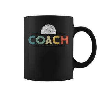 Volleyball Coach Retro Vintage Ball Coaching Coffee Mug | Mazezy