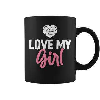 Volleyball Mom Love My Girl Coffee Mug | Mazezy DE
