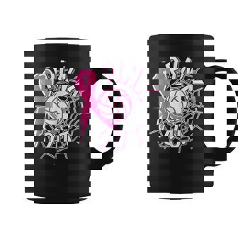 Volleyball Pink Out Pink Ribbon Breast Cancer Awareness Coffee Mug - Seseable