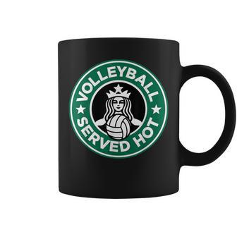 Volleyball Served Hot Great Volleyball Player Coffee Mug | Mazezy
