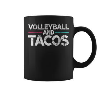 Volleyball And Tacos Taco Lover Gag Coffee Mug | Mazezy
