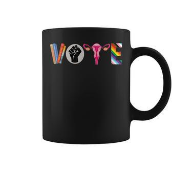 Vote Banned Books Reproductive Rights Blm Political Activism Coffee Mug - Monsterry AU