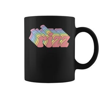 W Rizz Retro Vintage Memes Slang Unspoken Rizz Coffee Mug - Seseable