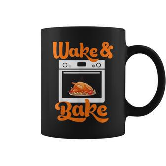 Wake Bake Turkey Feast Meal Dinner Chef Thanksgiving Coffee Mug - Thegiftio UK