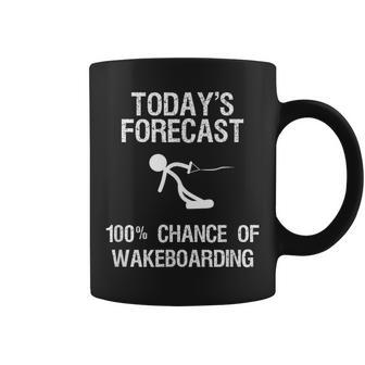 Wakeboard Today's Forecast Wakeboarding Coffee Mug | Mazezy