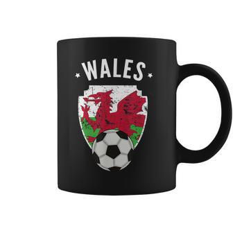 Wales Soccer Wales Flag Football Welsh Pride Roots Coffee Mug | Mazezy DE