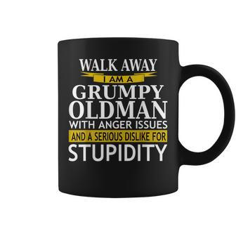 Walk Away Grumpy Old Man With Anger Issues Sarcasm Gift For Mens Coffee Mug | Mazezy