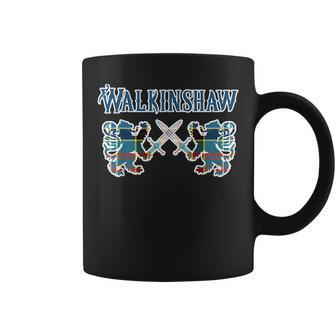Walkinshaw Scottish Clan Kilt Lion Family Name Tartan Gifts For Lion Lovers Funny Gifts Coffee Mug | Mazezy