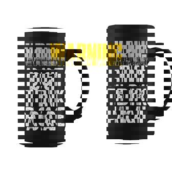 Warning I Bought The Drink Package Beer Brews Funny Beer Funny Gifts Coffee Mug | Mazezy