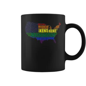 Washington Kent Love Wins Equality Lgbtq Pride Coffee Mug | Mazezy