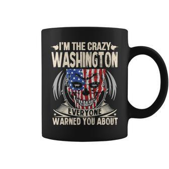 Washington Name Gift Im The Crazy Washington Coffee Mug - Seseable