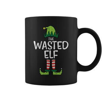 Wasted Elf Xmas Pjs Matching Christmas Pajamas For Family Coffee Mug - Seseable