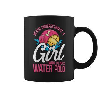 Water Polo Girl Vintage Never Underestimate A Girl Who Plays Coffee Mug | Mazezy