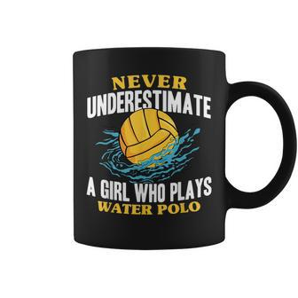 Waterpolo Never Underestimate A Girl Who Plays Water Polo Water Polo Funny Gifts Coffee Mug | Mazezy