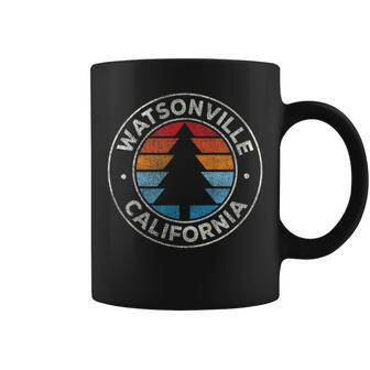 Watsonville California Ca Vintage Graphic Retro 70S Coffee Mug | Mazezy
