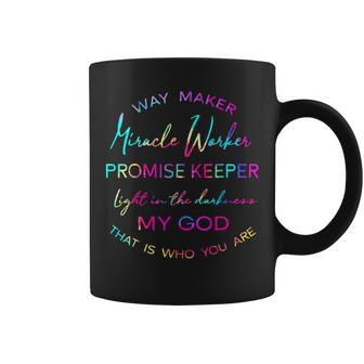 Waymaker Miracle Worker Promise Keeper Color Christian Coffee Mug - Thegiftio UK
