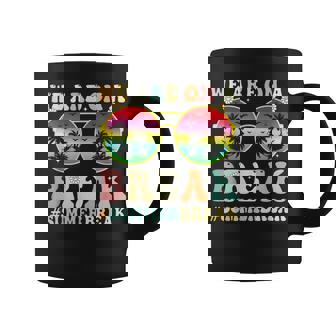 We Are On A Break Teacher Retro Groovy Summer Break Coffee Mug - Thegiftio UK