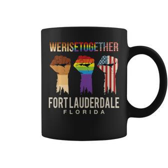 We Rise Together Lgbt Fort Lauderdale Pride Florida Coffee Mug | Mazezy