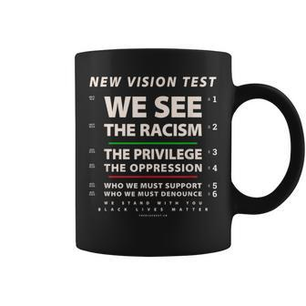 We See Eye Chart - We Stand With Black Lives Matter Ally Coffee Mug | Mazezy