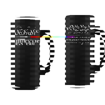 We The People Means Everyone Gay Pride Flag Coffee Mug - Monsterry