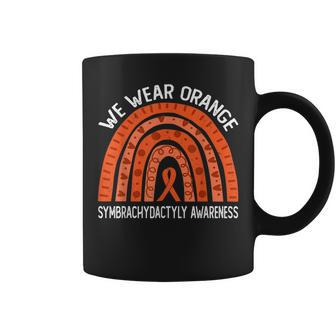 We Wear Orange Rainbow For Symbrachydactyly Awareness Coffee Mug - Seseable