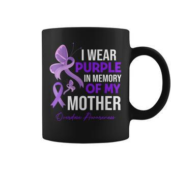 I Wear Purple In Memory Of My Mother Overdose Awareness Coffee Mug | Mazezy