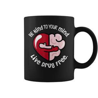 We Wear Red For Red Ribbon Week 2023 Be Kind To Your Mind Coffee Mug | Mazezy