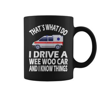 Wee Woo Car Funny Paramedic Coffee Mug | Mazezy