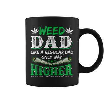 Weed Dad Marijuana Funny 420 Cannabis Thc Pumpkin Themed Gift For Women Coffee Mug | Mazezy