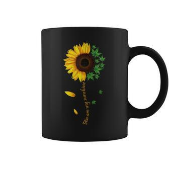 Weed Sunflower Women Marijuana 420 Weed Funny Gifts Coffee Mug | Mazezy