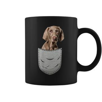 Weimaraner Raner Chest Pocket For Dog Owners Coffee Mug | Mazezy